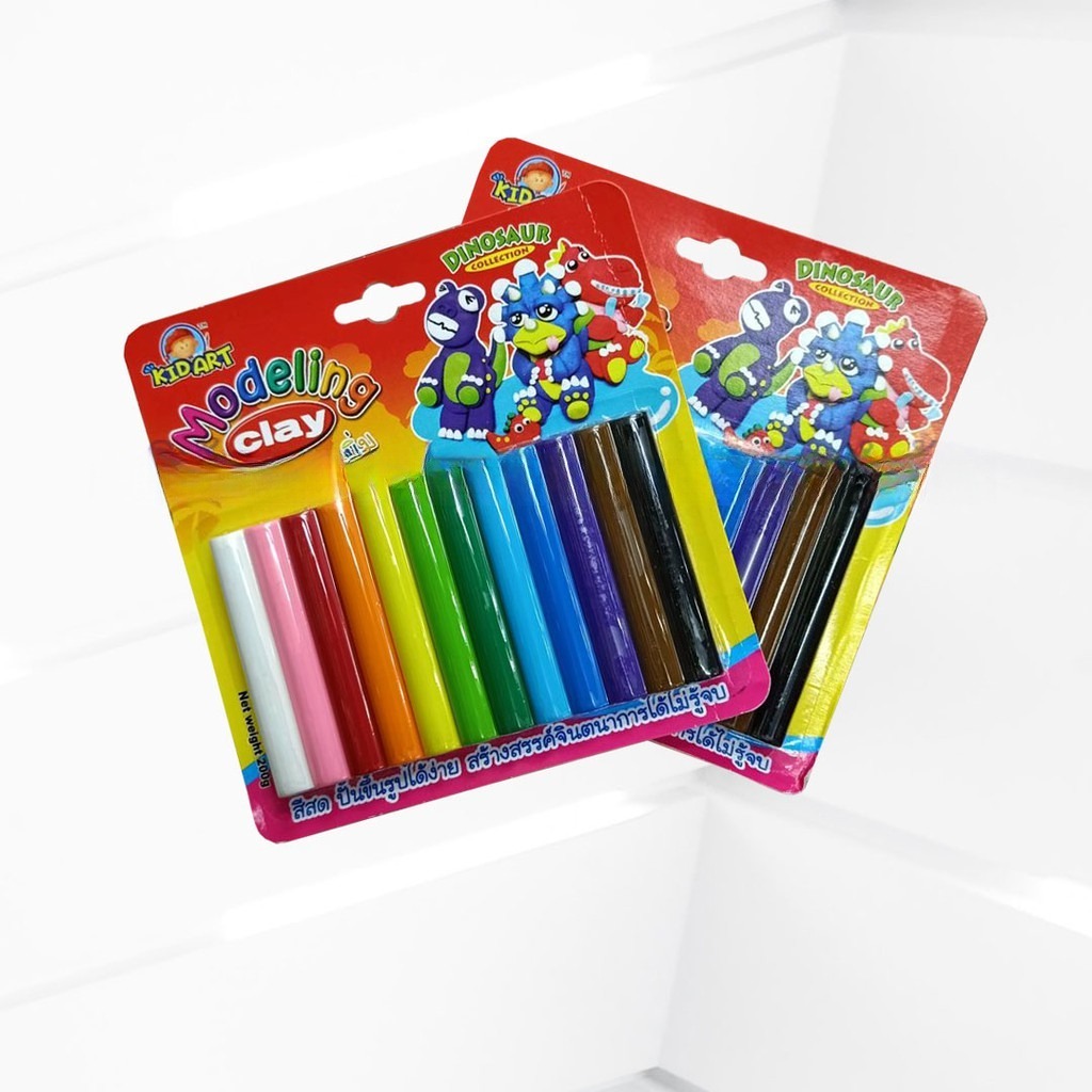 KidArt ดินน้ำมัน 12 สี 200 กรัม ดินปั้นเด็กปลอดภัย รูปที่ 3