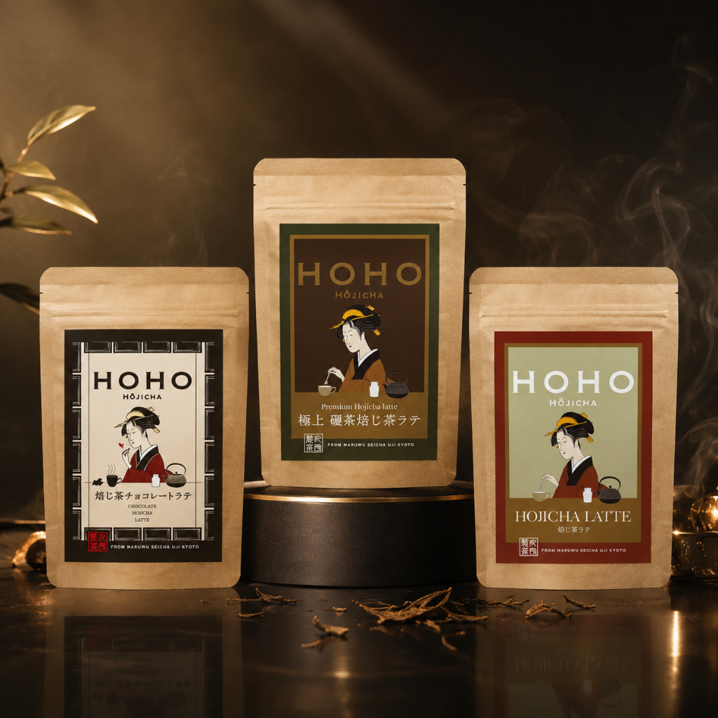 HOHO Hojicha UJI Hojicha Latte Powder Sweetened Normal/Premium/Chocolate