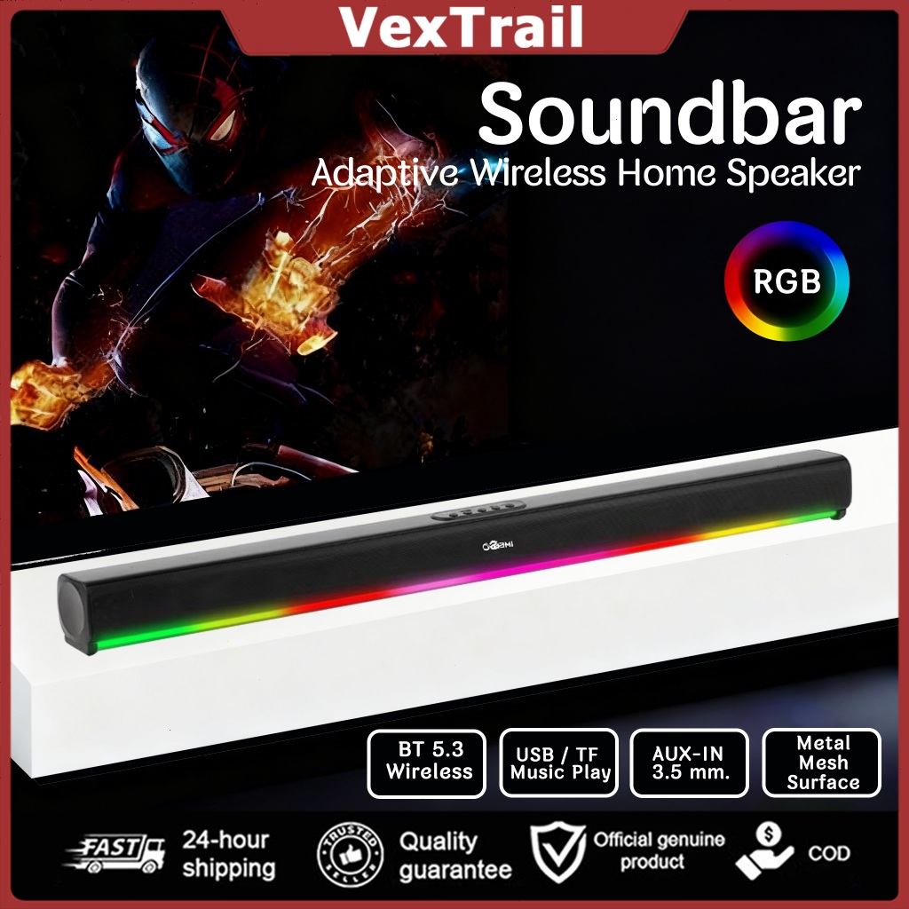 Soundbar รุ่นS3001 100W ซับในตัว | Bluetooth 5.3 | USB | Optical | Super Bass | รองรับ AUX SD Card
