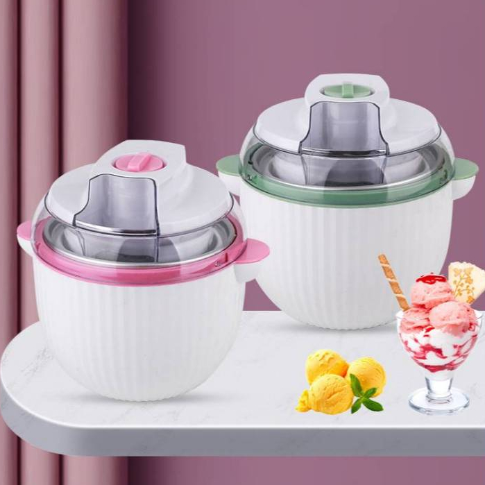 เครื่องทําไอศครีมโฮมเมดไฟฟ้า ZB-Y001 เครื่องทําไอศกรีมโฮมเมดโยเกิร์ตแช่แข็งอัตโนมัติ🧣🧣