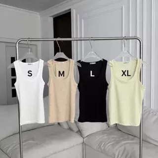 PTST012 Basic Tank Top เสื้อกล้ามทรงเบสิคผ้าริบพรีเมี่ยม PROMTHONG (งานไซส์)