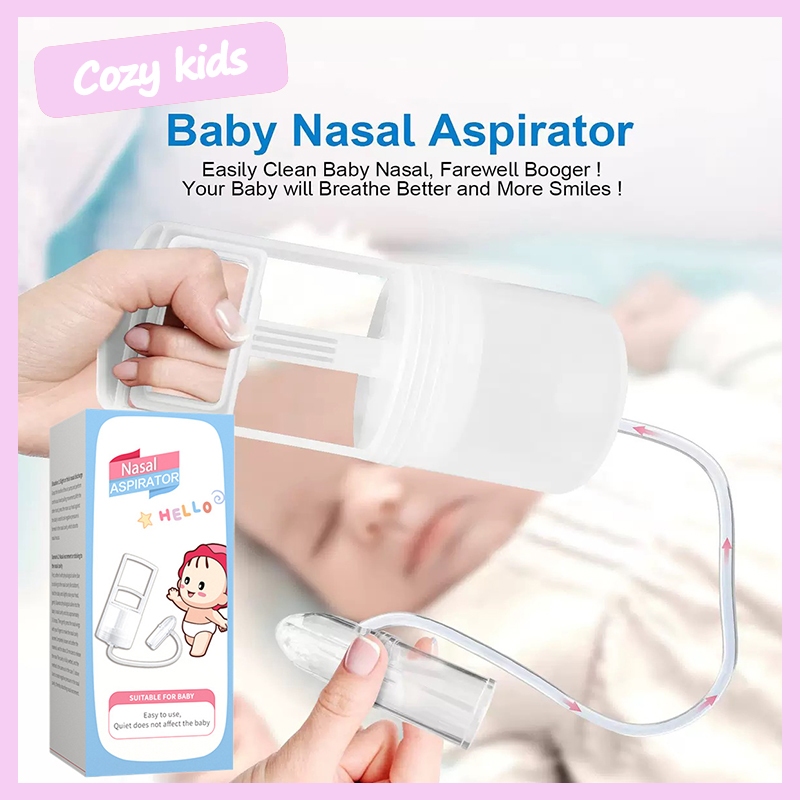 (พร้อมส่ง) เครื่องดูดน้ํามูกเด็ก เครื่องดูดน้ำมูกด้วยมือ แบบพกพา แรงดันลบ หลักการดูดน้ํามูก ล้างอาการคัดจมูก