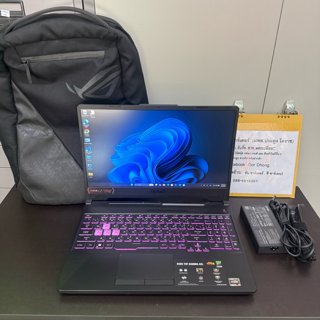 โน๊ตบุ๊คเกมมิ่ง ASUS TUF GAMING A15 FA506NF-HN012W /Ryzen5-7535HS /Ram 16GB /SSD 512GB /RTX 2050 (4G