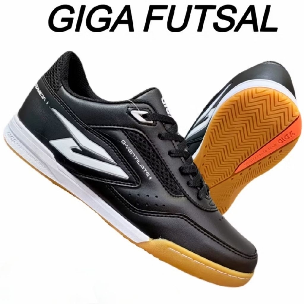 (GIGAลิขสิทธิ์💯)ไซส์ 38-44 รองเท้าฟุตซอล GIGA พื้นยางดิบ เดินด้ายเย็บหัว