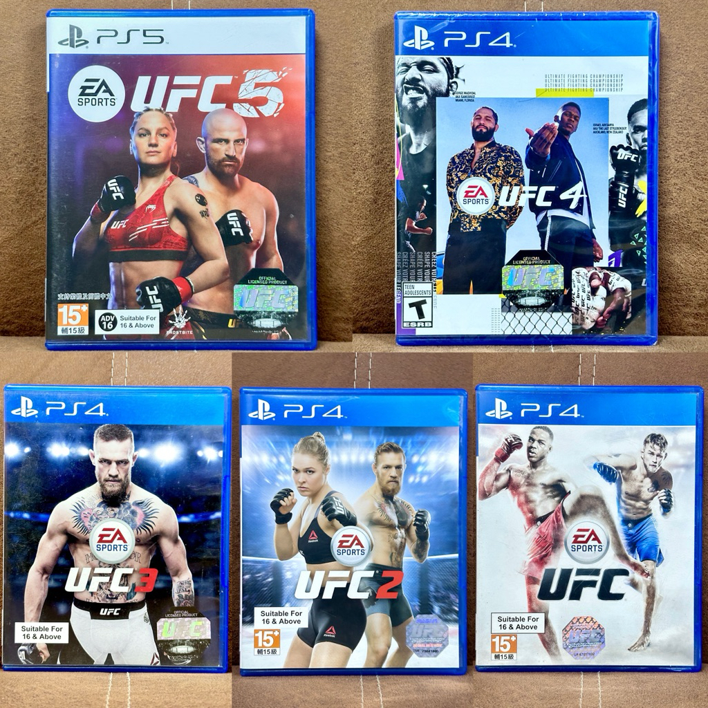 [Ps4/Ps5] UFC - มวยปล้ำ รวมหลายภาค [เล่นได้2คน][มือ1/มือ2]
