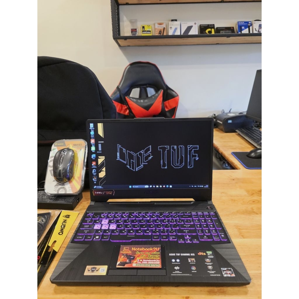 ASUS TUF A15 FA505NCR-HN007W R7-7435HS RTX3050 RAM16GB.DDR5 SSD512GB.G4 สภาพนางฟ้า99%