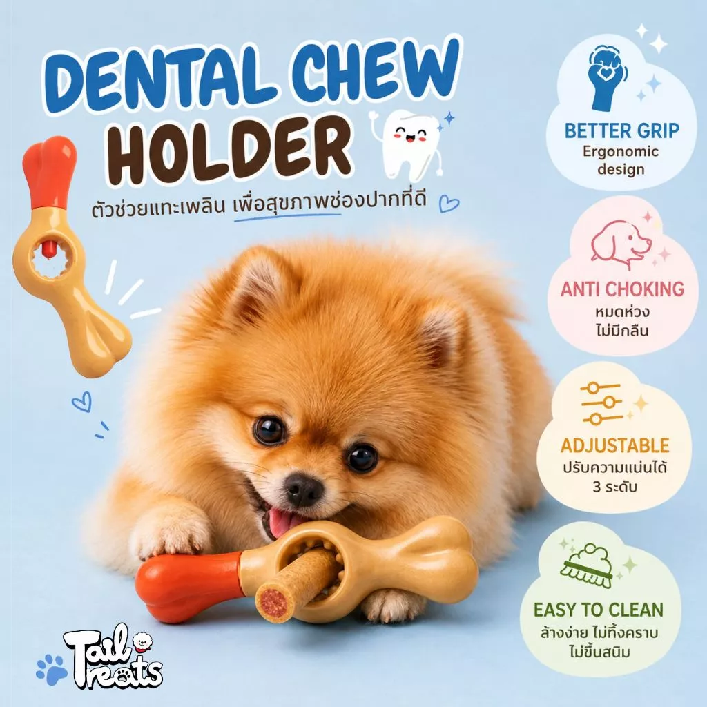 [พร้อมส่ง] Chew Holders - อุปกรณ์ช่วยจับแท่งขัดฟันสำหรับสุนัข