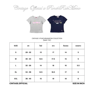 Cintage x Punchrakmeow CT2186 Punchrakmeow babytee 🐱