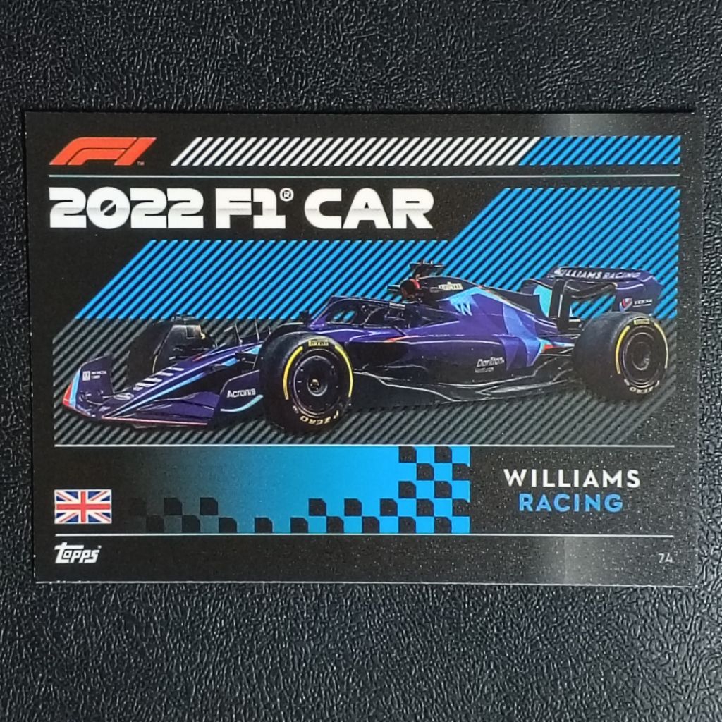 การ์ดรถแข่งฟอร์มูล่าวัน 2022 F1 CAR TURBO ATTAX FORMULA 1 RACING MOTORSPORTS TRADING CARD (F1) 2022