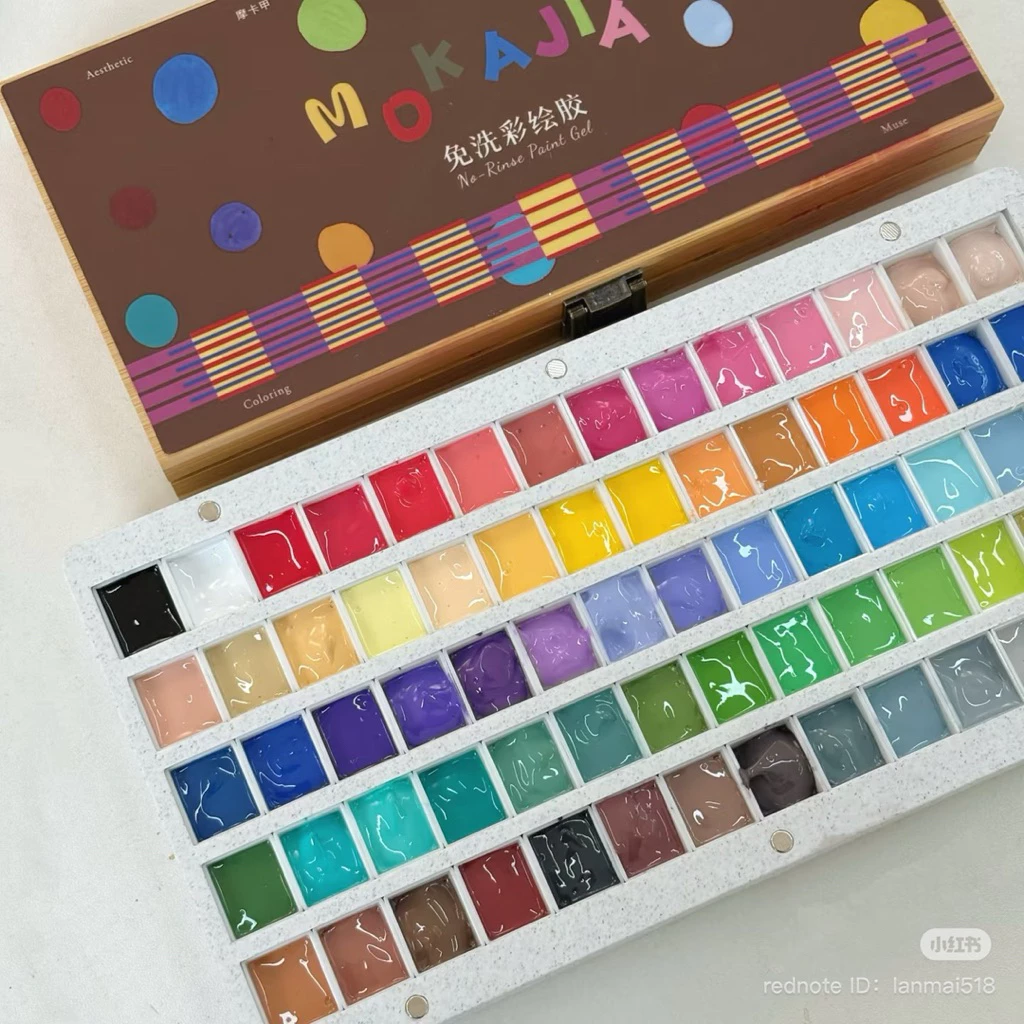 🔴พรีออเดอร์🔴MOKAJIA สีเพ้นท์เล็บเจลเนกประสงค์รุ่น 72 สี