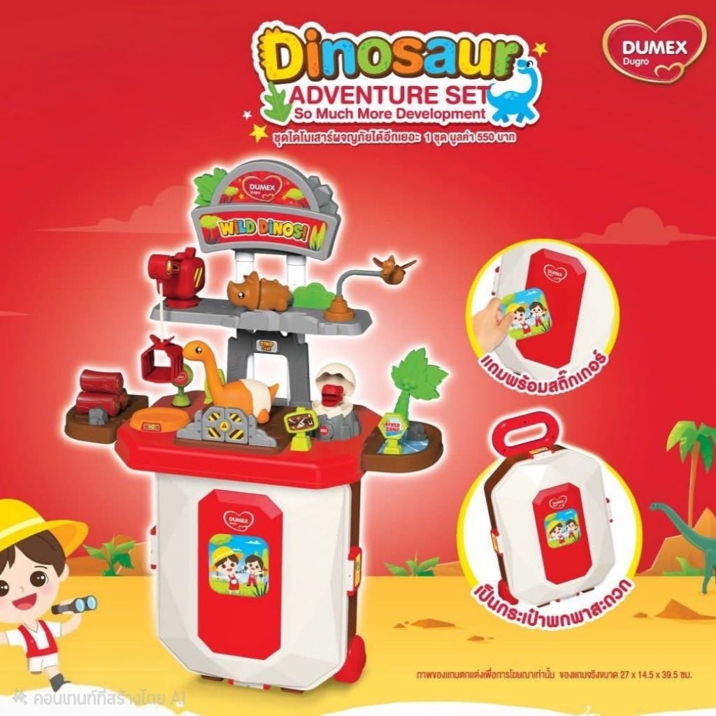 ของพรีเมียม ชุดไดโนเสาร์ผจญภัยได้อีกเยอะ