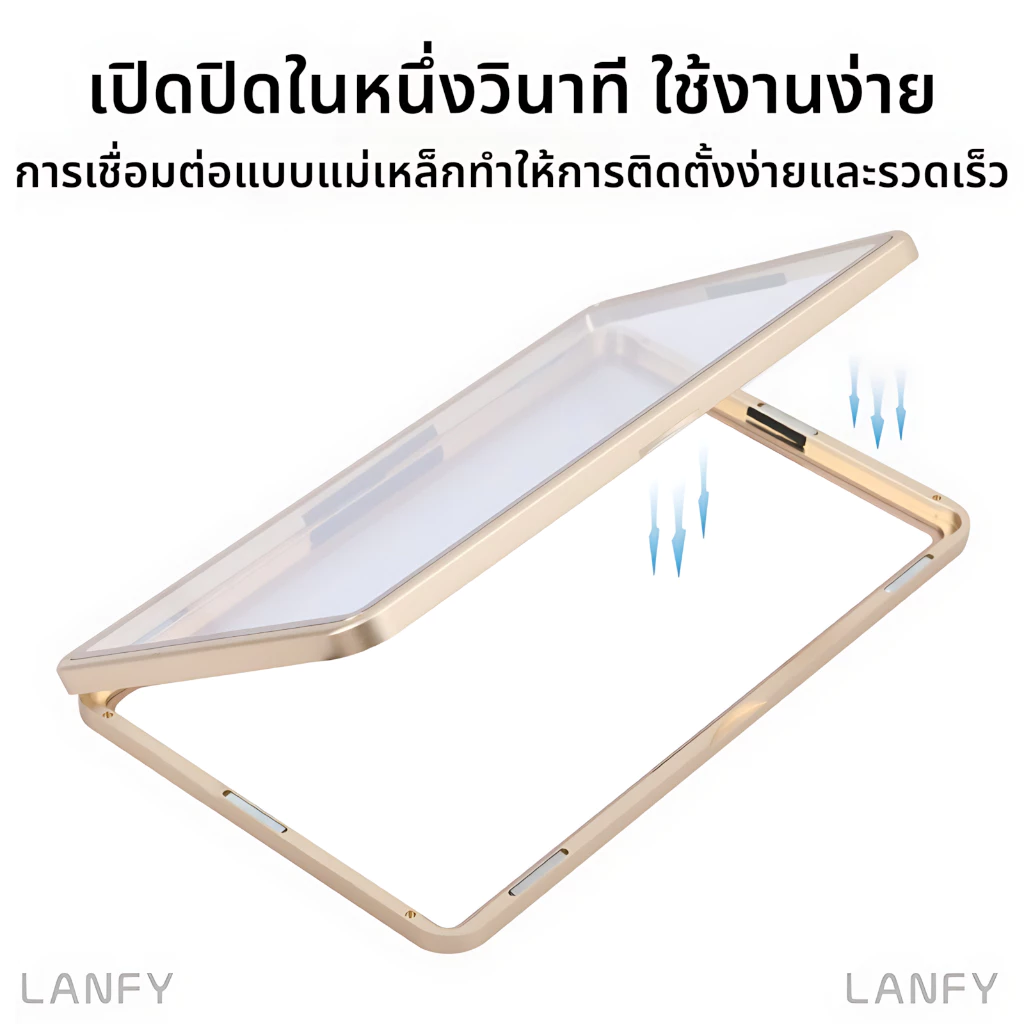 เคสแม่เหล็กอลูมิเนียม กันรังสียูวี รองรับ PSA/CGC/BGS 35PT กระจกสองชั้น 13 สี กันรอยกระแทก การ์ดโปเกมอนวันพีช กทม.สต็อก thumbnail 5