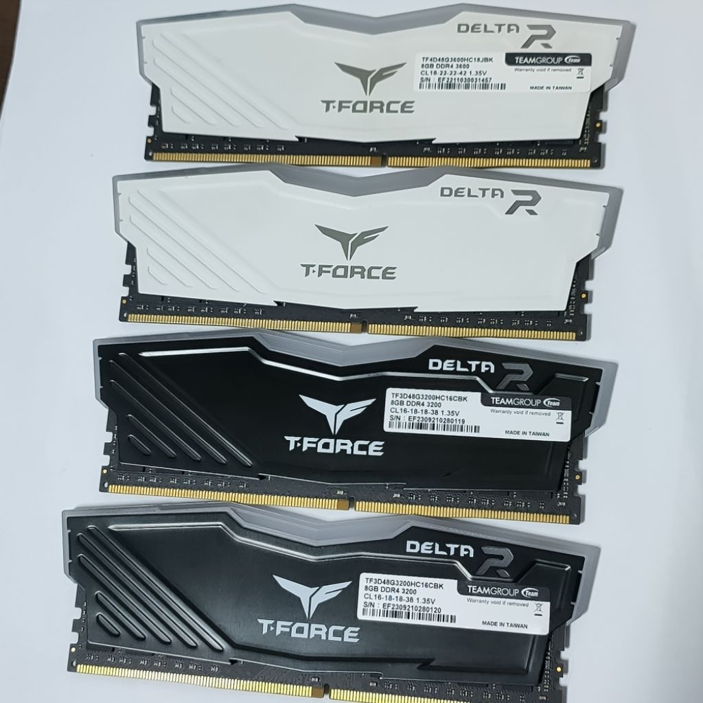 DDR4 T-FROCE DELTA RGB 8*2 (16g) bus3200,3600 มือสองสภาพสวย