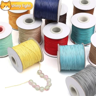 เชือกทรงกลมเกาหลีคุณภาพสูง 0.5 มม. ยาว 10 ม. อุปกรณ์ DIY ร้อยลูกปัด สร้อยคอ สร้อยข้อมือ ที่แขวนกุญแจ