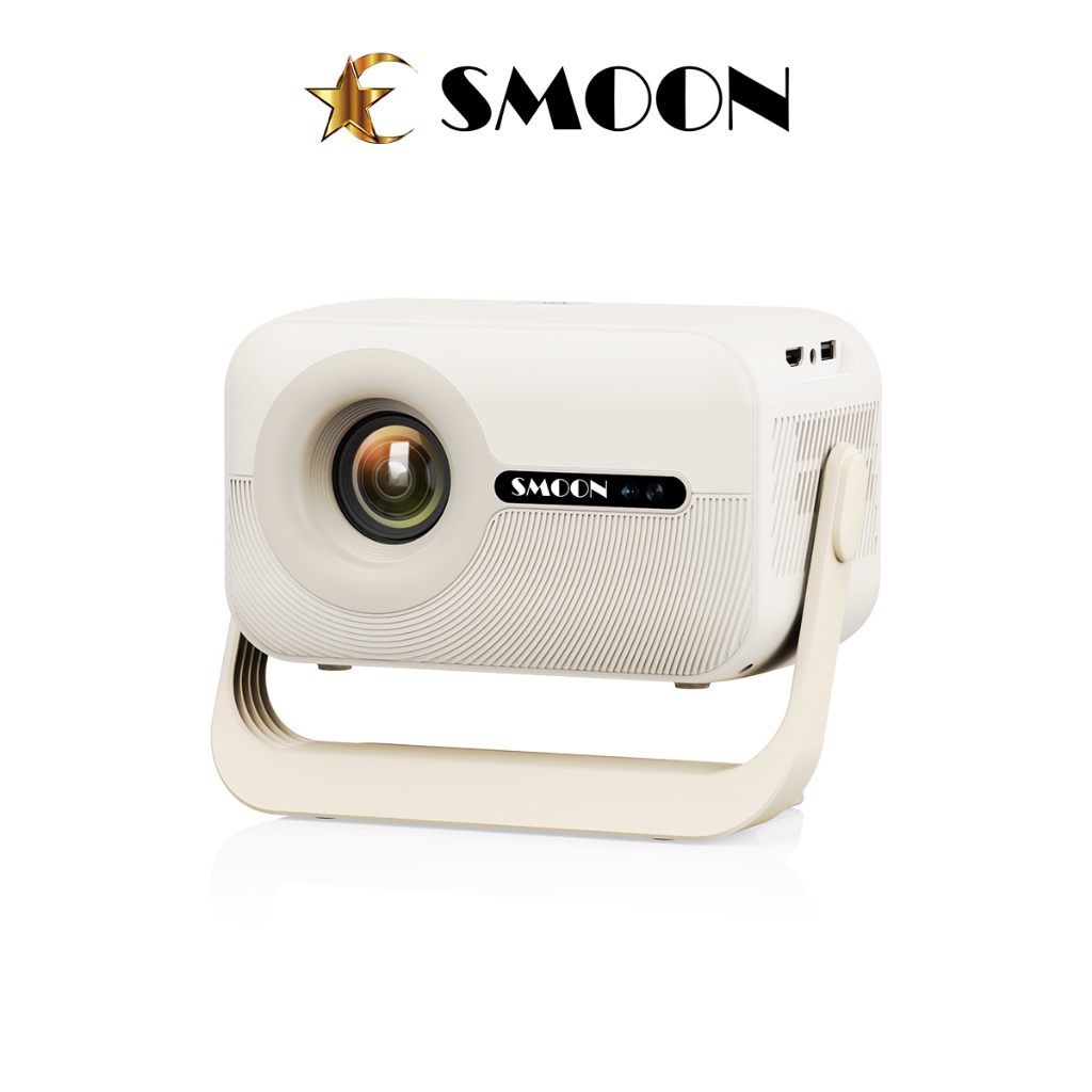 SMOON รุ่น480 โปรเจคเตอร์อัจฉริยะ 480 ANSI ลูเมน Full HD1080P รองรับ4K HDMI Android Netflix YouTube WiFi