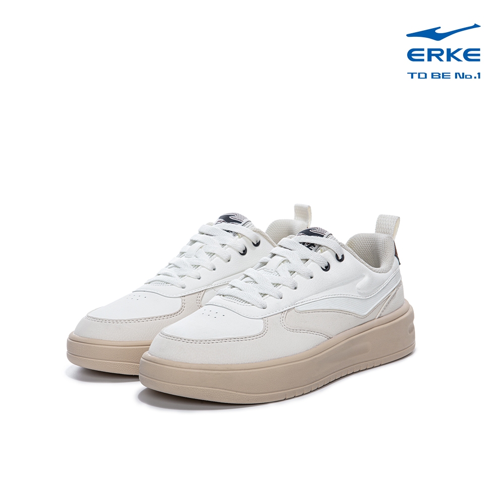 ERKE Women Skateboard Shoes ,L.White/L.Grey , 12125301102-006