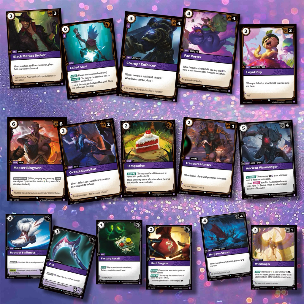 Riftbound Spiritforged Chaos ระดับ C,U ( ธรรมดา )