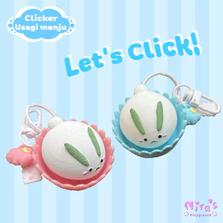 Nira’s • Clicker • Usagi manju 🐰🌙☁️ • พวงกุญแจ ของเล่น กดได้