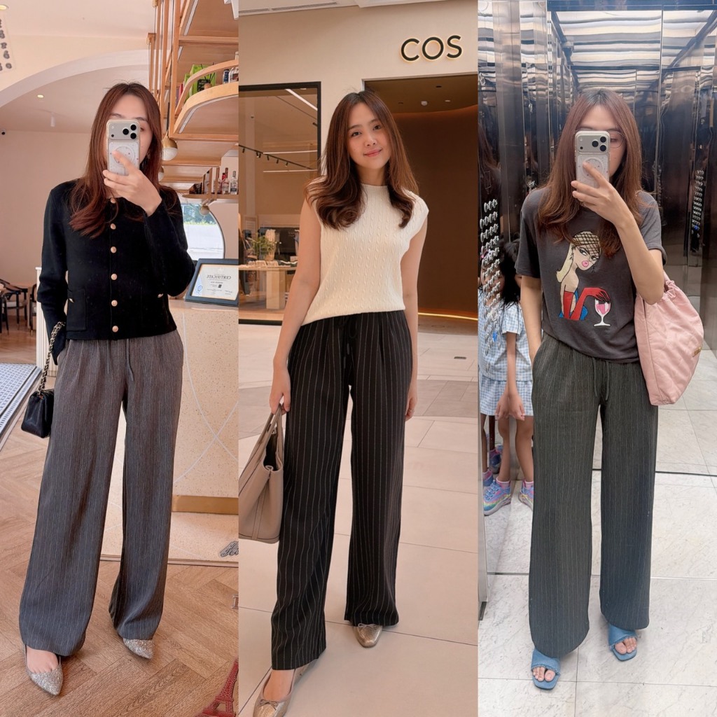 พร้อมส่ง!! Soft Sunday pants กางเกงผ้าทอ premium ทรงกระบอกใหญ่เอวสูง ดีไซน์เรียบแต่ดูแพงแบบสาวเกาหลี