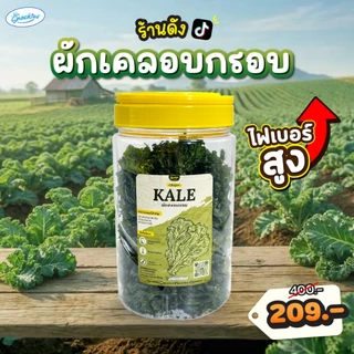 [เคลถัง] ผักเคลอบกรอบ 1 ถัง ออร์แกนิก ไขมันต่ำ ไม่ทอด กรอบ กินเพลิน ไม่รู้สึกผิด ขนม ของกิน snackies
