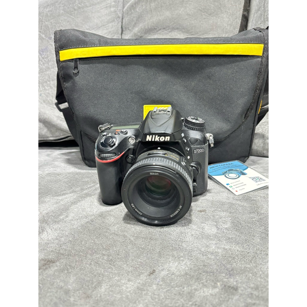 กล้องมือสอง Nikon D7200 พร้อมเลนส์50mm มีอุปกรณ์