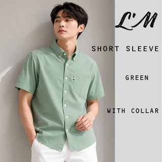 L'm men's style เสื้อเชิ้ต ริบบิ้นกระเป๋า ผ้าPREMIUM COTTON