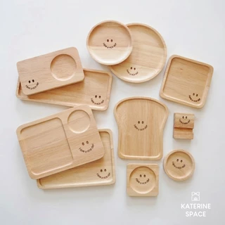 จานไม้ ถาดไม้ กล่องทิชชู่ป๊อบอัพ Have a nice day!
