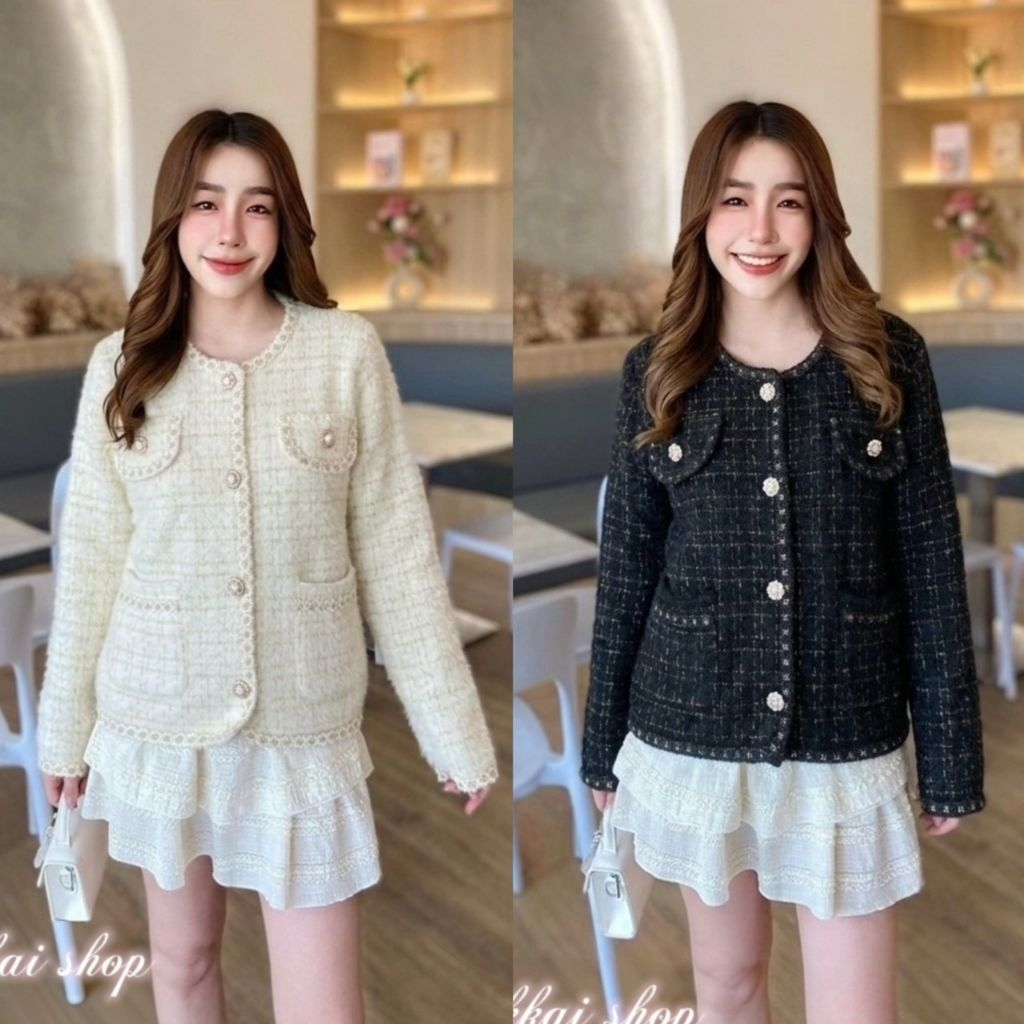 เสื้อคลุมวินเทจ เนื้อผ้านิ่ม