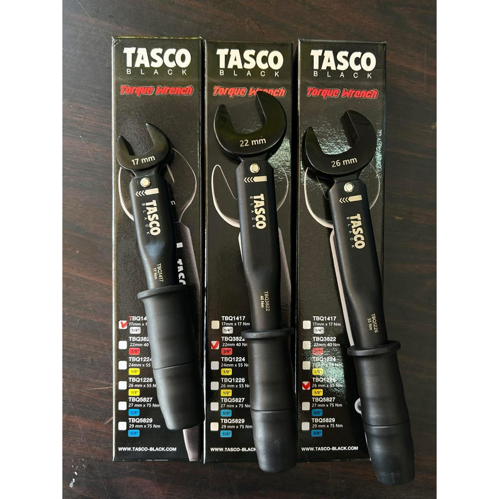 TASCO BLACK ประแจทอร์ค แบบตัวเดี่ยว(รุ่นใหม่ล่าสุด)ประแจขันแฟร์นัท ให้ได้ค่าแรงบิดตามมาตรฐาน แท้จาก 