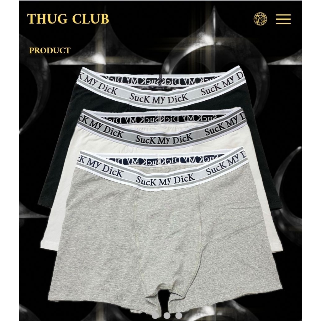 (พร้อมส่ง) THUG CLUB BOXER SUCK MY D*CK (ลิขสิทธิ์แท้100%)