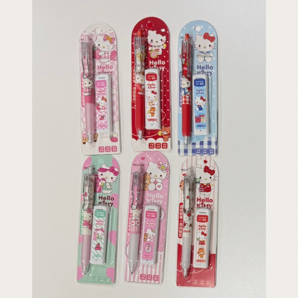 ดินสอกด พร้อม ไส้ดินสอ 0.5mm ที่เสียบเหล็ก ลายการ์ตูน