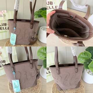 13 สีใหม่ แถมถุงกระดาษ🛍️ กระเป๋าถือ cicelle club มาพร้อมพวงกุญแจหัวใจcicelle สุด cute แท้จากบริษัท💯✨c9981n
