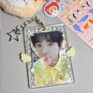 Angel Star Photocard Holder เฟรมการ์ด ปีกนางฟ้า ลายดาวสุดคิวท์ ใส่โฟโต้การ์ดได้ 2 ใบ