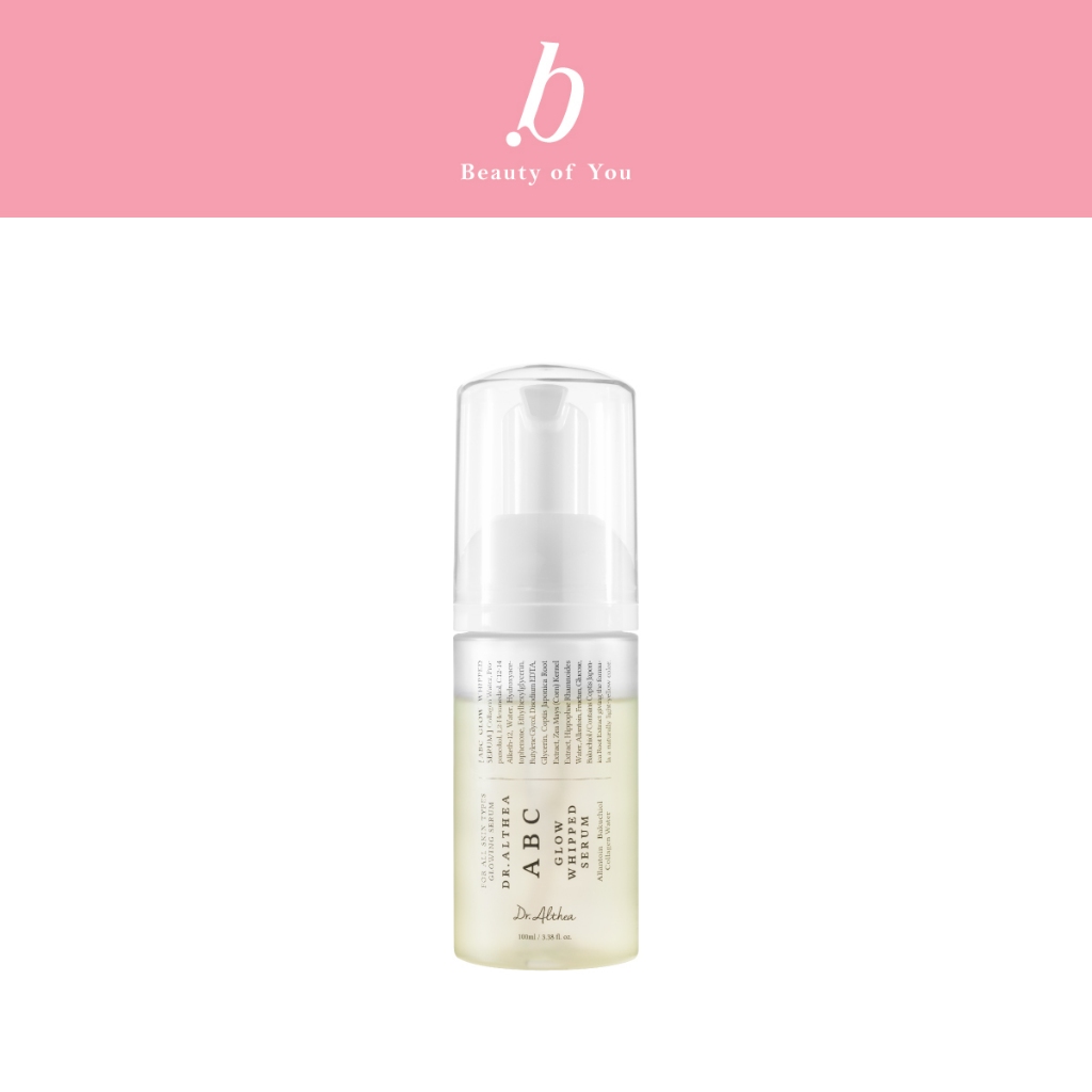 DR.ALTHEA ABC WHIPPED GLOW SERUM 100ml., ดร.อัลเทีย ABC วิปโฟมเซรั่ม ให้ผิวฉ่ำโกลว์ใส