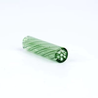 New Premium Hand Crafted Twisted Glass Tрs 6x30mm 7 Holes