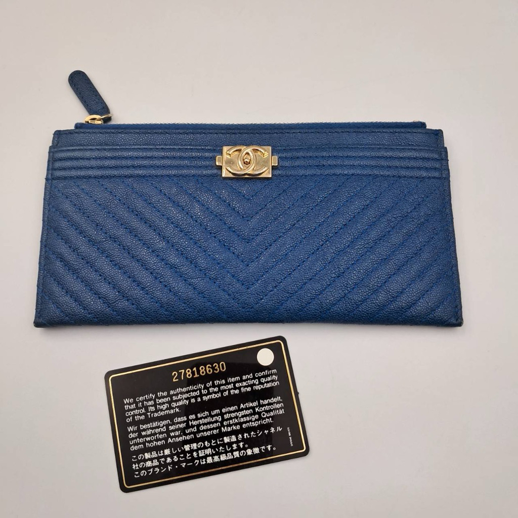 chanel all in Wallet  Blue Holo 27 Y.19