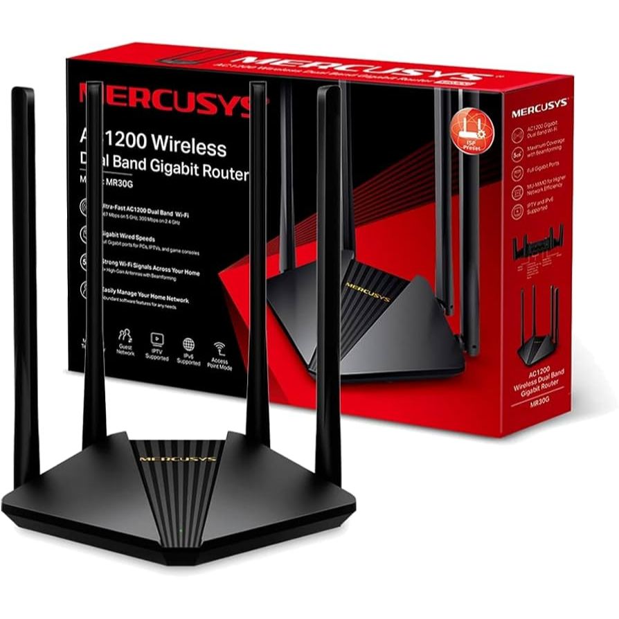 MERCUSYS MB135-4G AC1200 Wireless Dual Band 4G LTE Router เราเตอร์ซิมการ์ด 4G