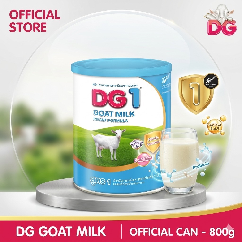 นมแพะDG ดีจี-1 นมผง อาหารทารกจากนมแพะ ขนาด 800 กรัม