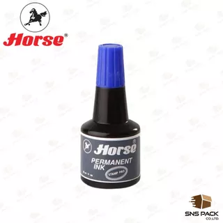 หมึกเติมแท่นประทับ Horse ตราม้า ชนิดกันน้ำ 30 CC. (มีให้เลือก 3 สี)