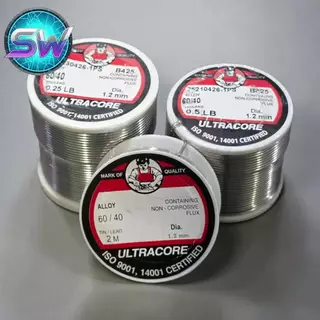 ตะกั่วบัดกรี Ultracore (อุลตราคอร์)ยาว2m ของแท้ 100% – เกรดพรีเมียมสำหรับงานอิเล็กทรอนิกส์