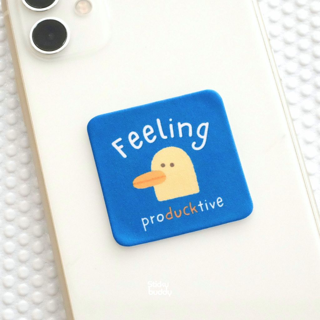 ที่เช็ดหน้าจอแบบติดได้ StickyBuddy [FeelingProDuctive] ใช้ซ้ำได้ ใช้กับ มือถือ โน๊ตบุ๊ค Gadget เลนส์