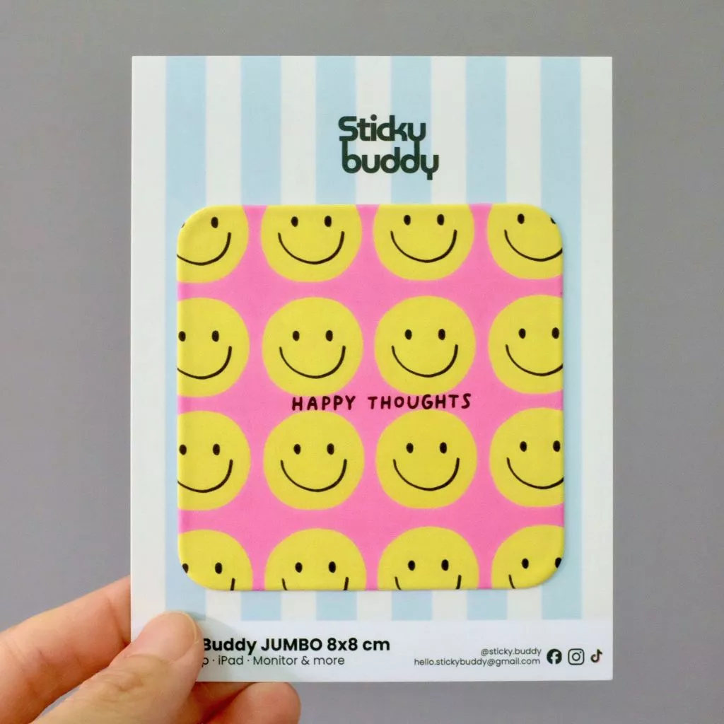ที่เช็ดหน้าจอแบบติดได้ StickyBuddy สำหรับมือถือ โน๊ตบุ๊ค Gadget เลนส์ thumbnail 4