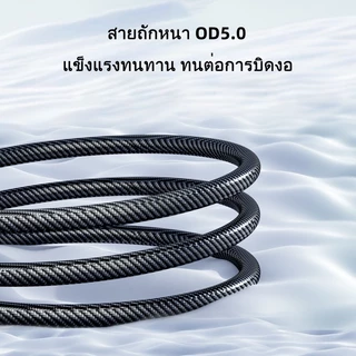 Throttle สายชาจแบตเร็ว 120W/6A สายชาร์จUSB Type C รองรับLED สายยาว1เมตร2เมตร