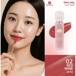 ( NEW) SINEHA Tourmaline Glossy Tint Lip Oil 2.5 ml 4 เฉดสี