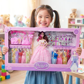 ⭐️Y&YToys Kids⭐ เซ็ทตุ๊กตา ตุ๊กตาหักแขน-ขาได้ ตุ๊กตาแต่งตัว ชุดตุ๊กตาเจ้าหญิง พร้อมอุปกรณ์ ของเล่นเด็กผู้หญิง