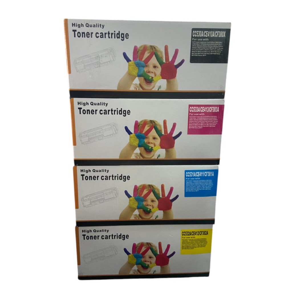 หมึกเทียบเท่า HP 312A  CF380 CF381 CF382 CF383 BK C M Y