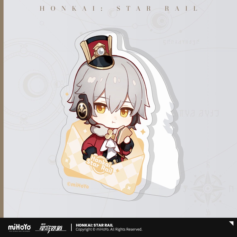 [✨NEW⚡พร้อมส่ง] Honkai: Star Rail Official Nameless Medal Series คลิปหนีบ Trailblazer Male