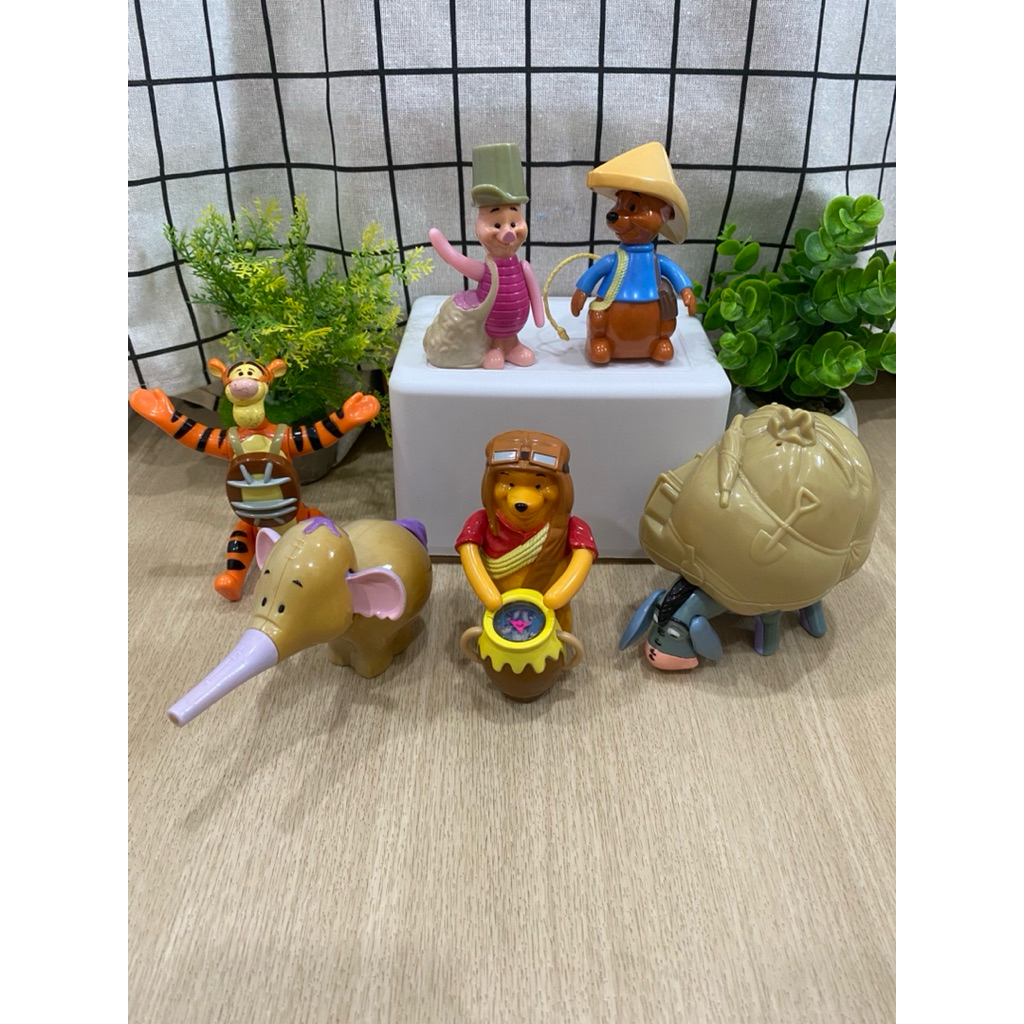 [ ครบเซ็ต 6 ตัว] Winnie the Pooh หมีพูห์ Happy Meal ของสะสม แฮปปี้มีล ของเล่น แมคโดนัลด์ McDonald's 