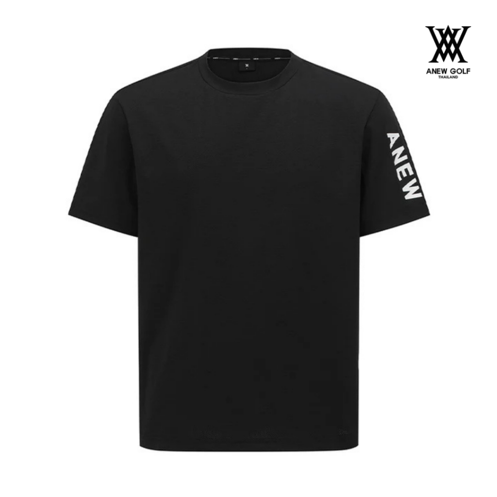 ANEW GOLF เสื้อยืดผู้ชาย Solid Round Short Sleeve T-Shirt