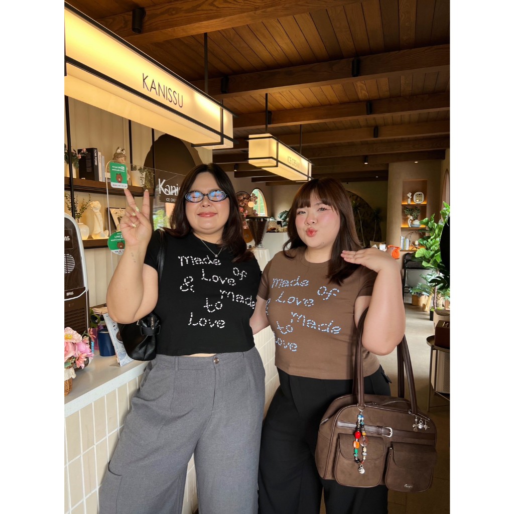 CurveG Made Of Love Baby Tee เมดออฟเลิฟเบบี้ที